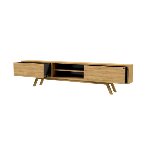Szafka RTV-34 Drewno Lite Dąb Loft Lakier Rozmiary od 100 cm do 200 cm PREMIUM